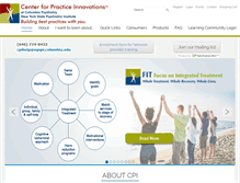 Tablet Screenshot of practiceinnovations.org